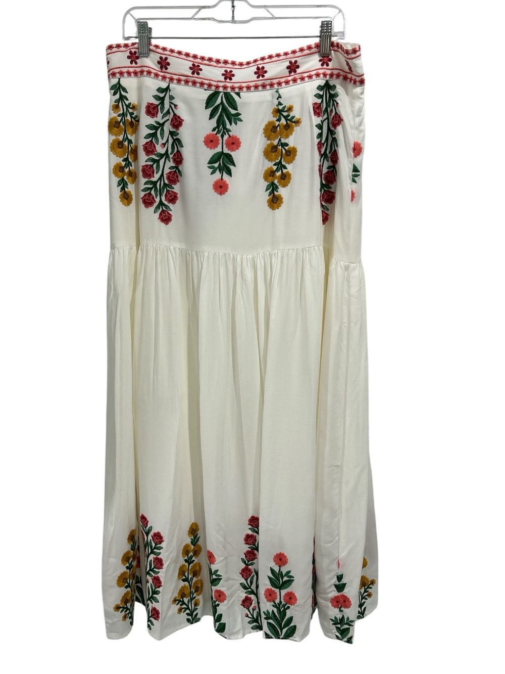 NWT Antonio Melani x Jennifer Sumko Nicci Embroidered Maxi Skirt/Puff Sleeve Top - Picture 6 of 14